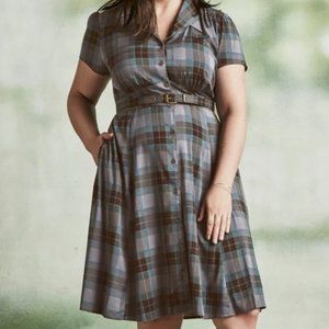 Torrid outlander MacKenzie Plaid Shirt Dress